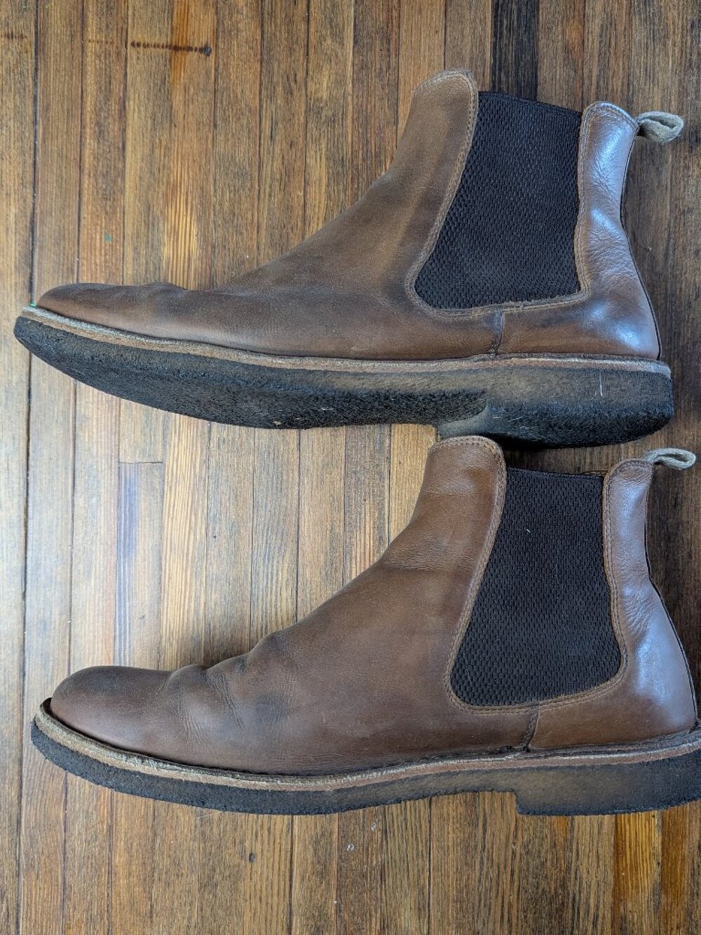 Astorflex Biflex Men's Chelsea Boots in Dark Chestnut Nubuck Size 46/13 Huckberr